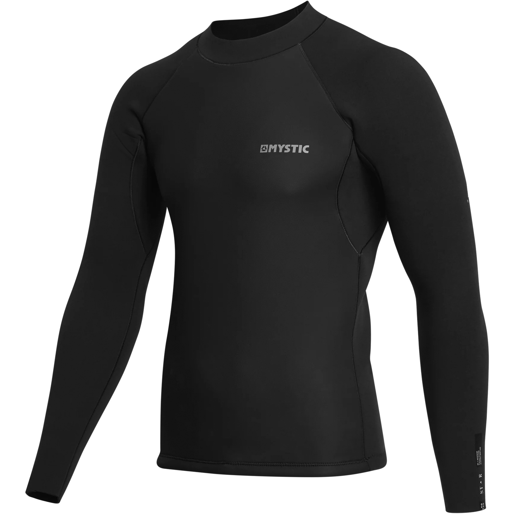 2026 Mystic Hommes Star 2mm Haut Manches Surf Top 35001.230171 - Black
